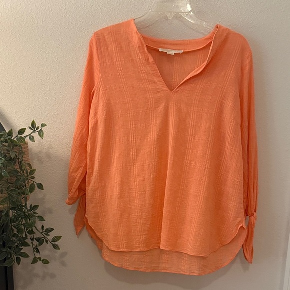 Michael Kors Tops - Michael Kors Vibrant Orange‎ Blouse
